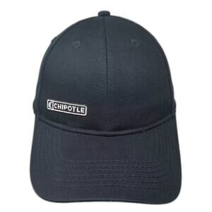 Loomstate Chipotle Baseball Cap Black White OS Hat Strapback Patch Logo